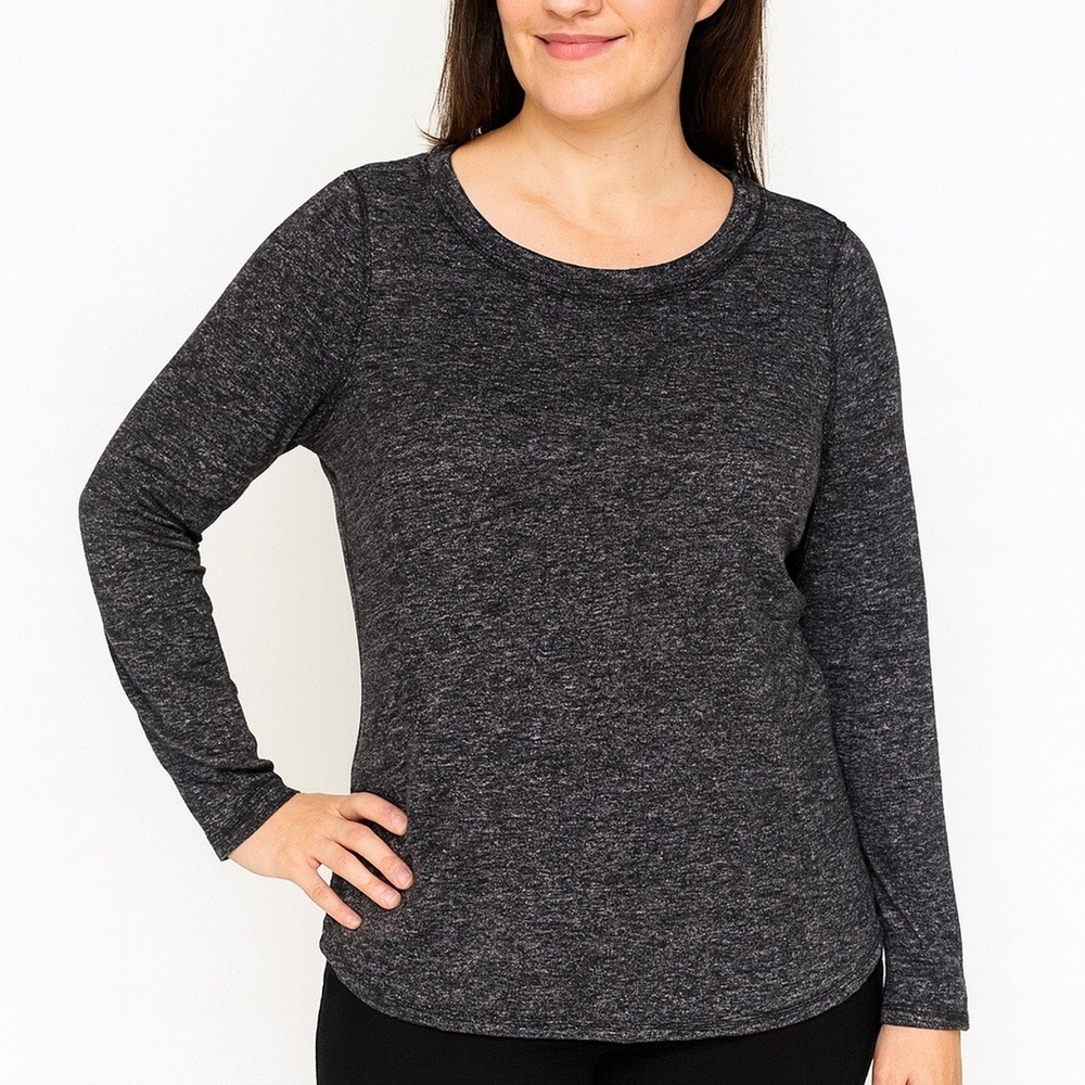 Workshop Republic Clothing Women Black Long Sleeve T-Shirt ,‎ Size M